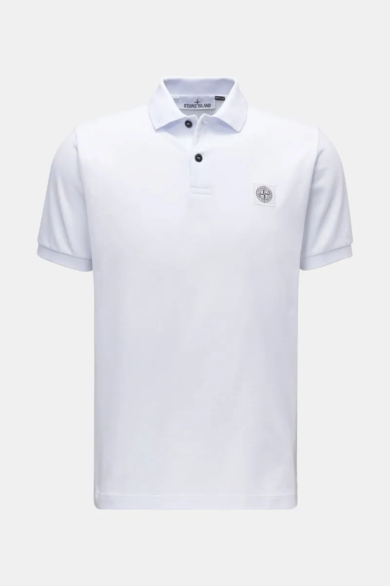 STONE ISLAND polo shirt white