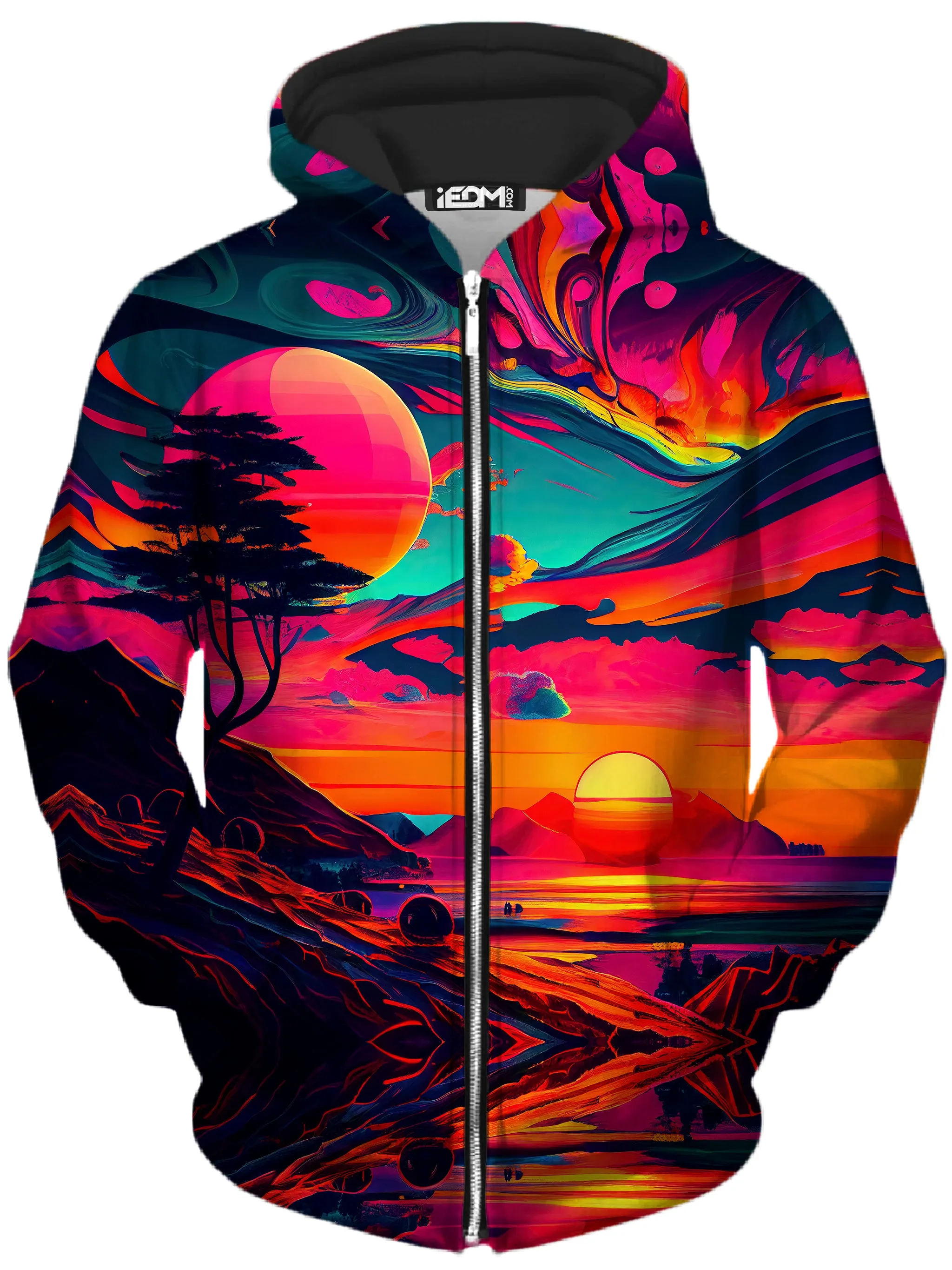 Sunset Melt Zip-Up Hoodie and Joggers Combo