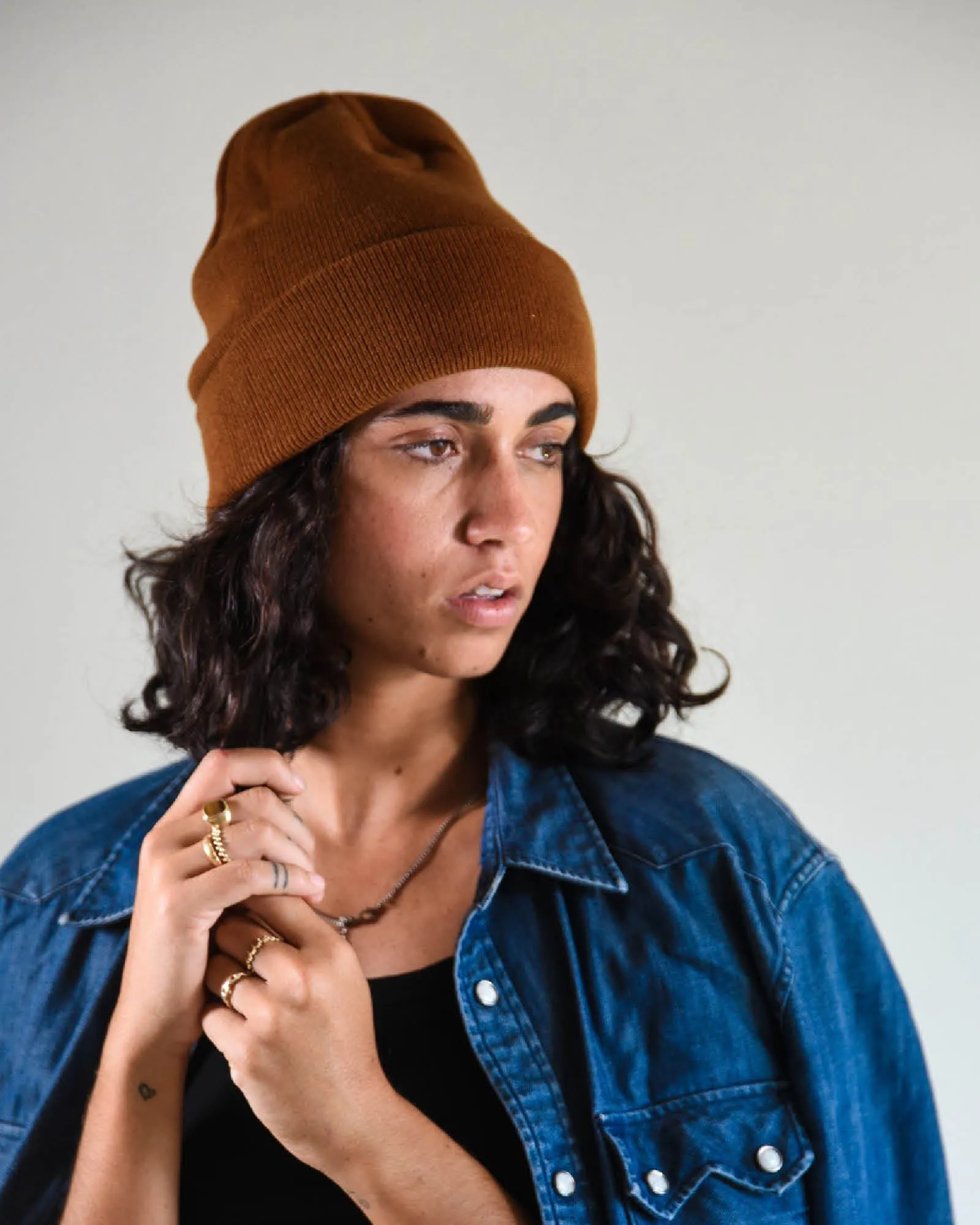 The Lucks  Beanie - Brown