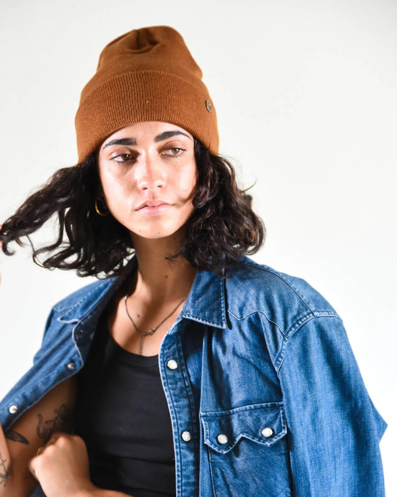 The Lucks  Beanie - Brown