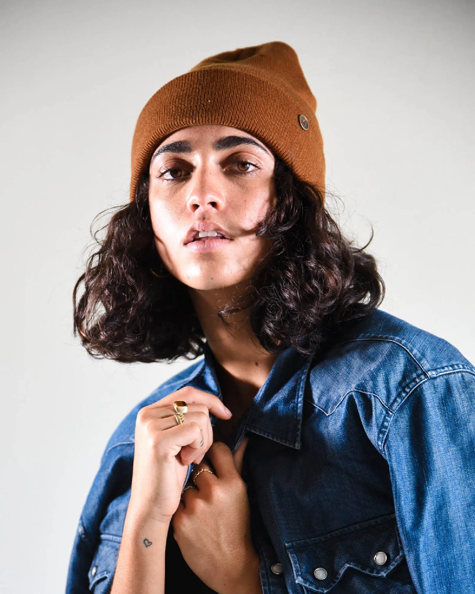 The Lucks  Beanie - Brown