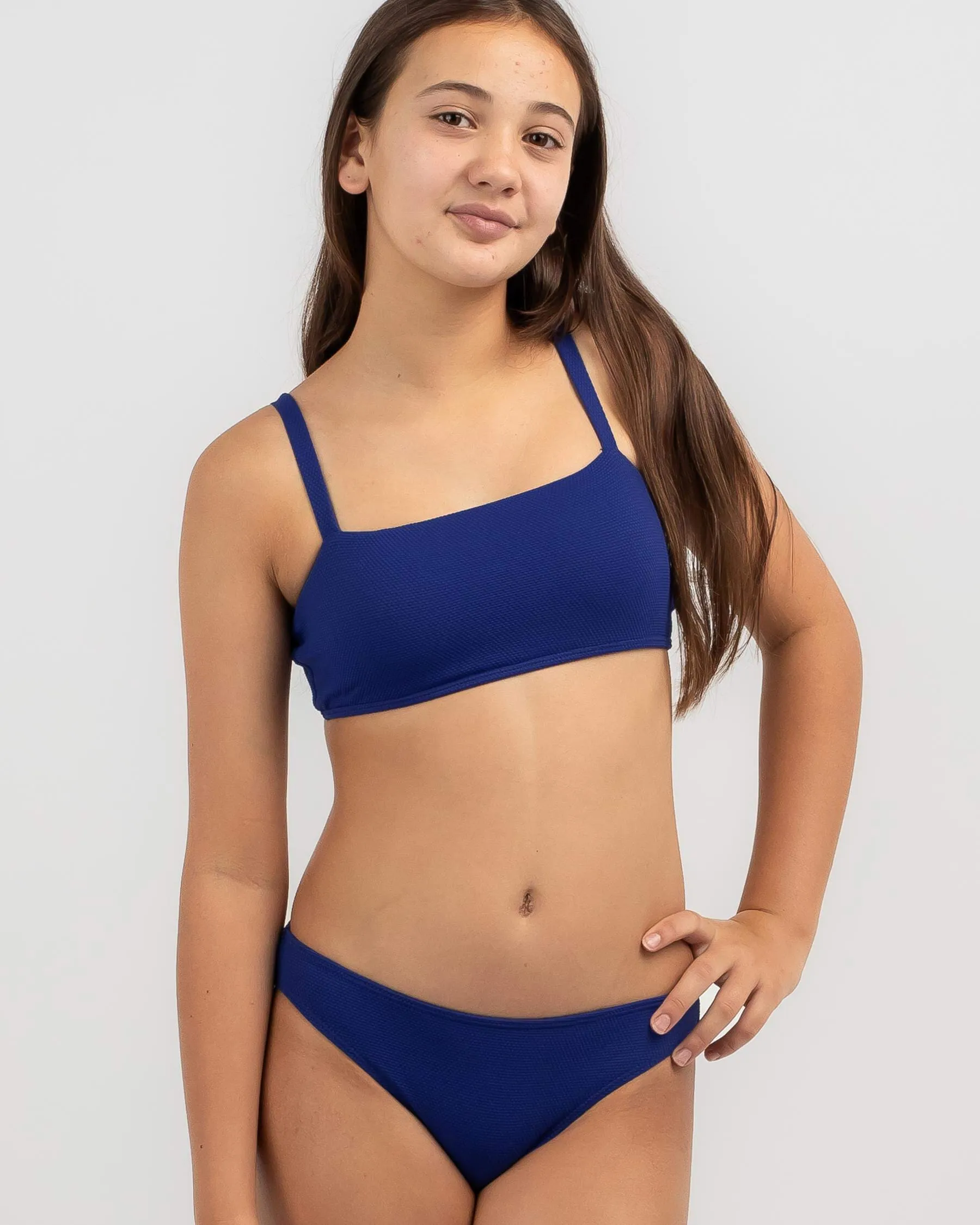 Topanga Girls' Antonia Bandeau Bikini Set