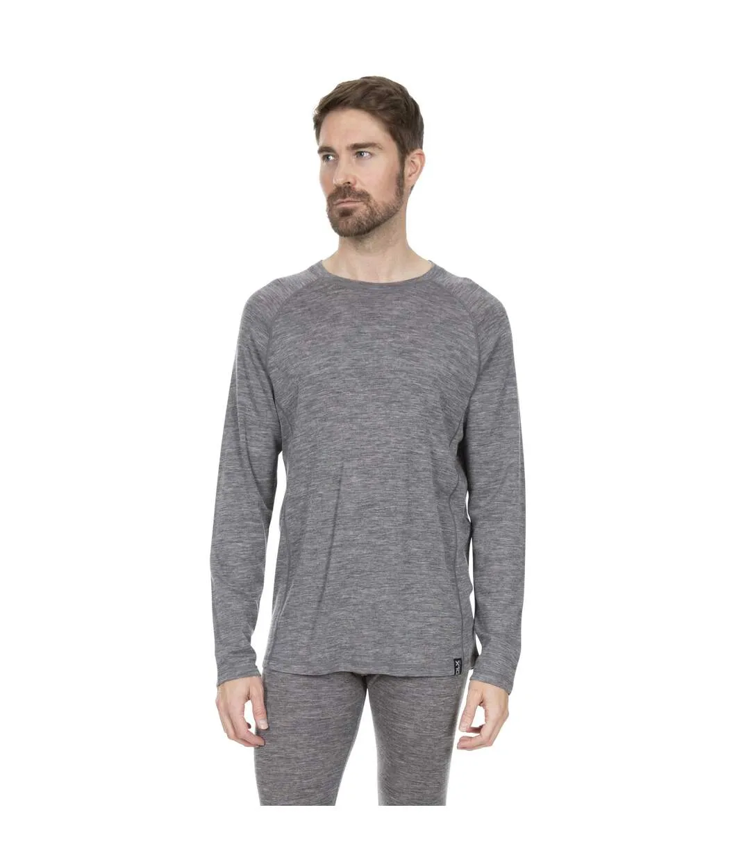 Trespass Mens Wexler Merino Base Layer Top (Dark Gray Marl) - UTTP4378