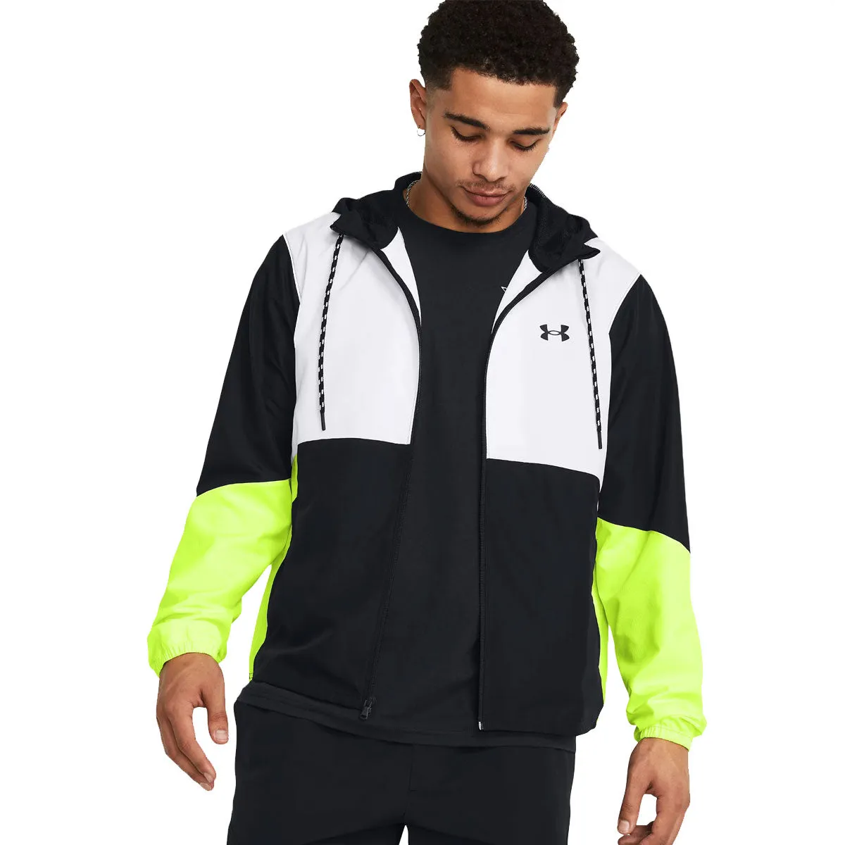 Under Armour Legacy Windbreaker Jacket - Mens - Black/High Vis Yellow