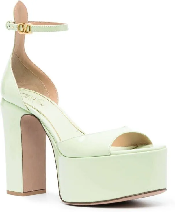 Valentino Garavani Tan-Go 120mm platform sandals Green