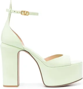 Valentino Garavani Tan-Go 120mm platform sandals Green