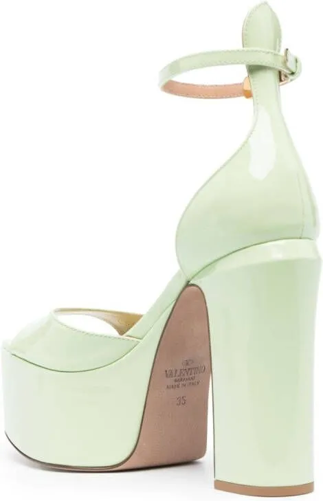 Valentino Garavani Tan-Go 120mm platform sandals Green