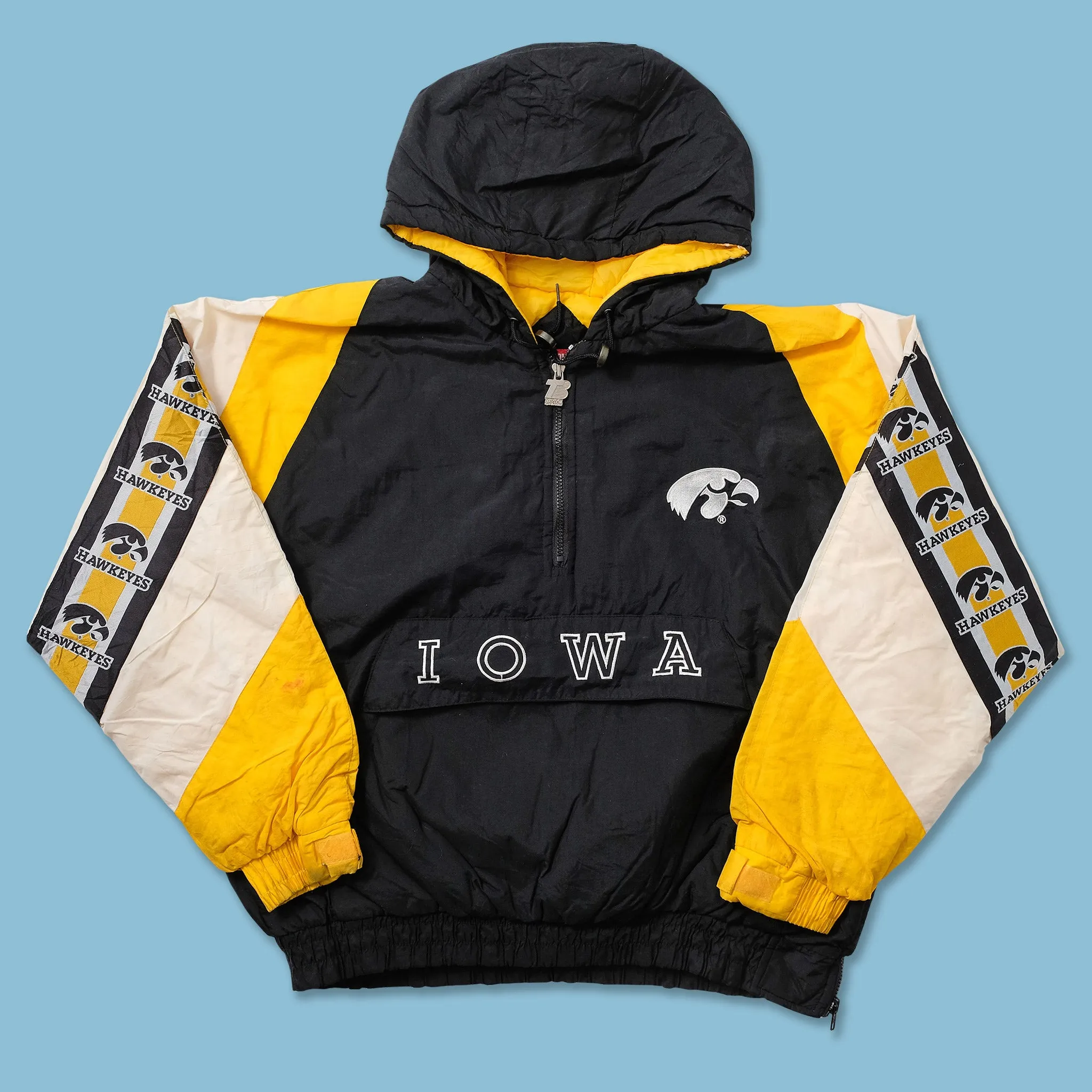 Vintage Iowa Hawkeyes Anorak XLarge