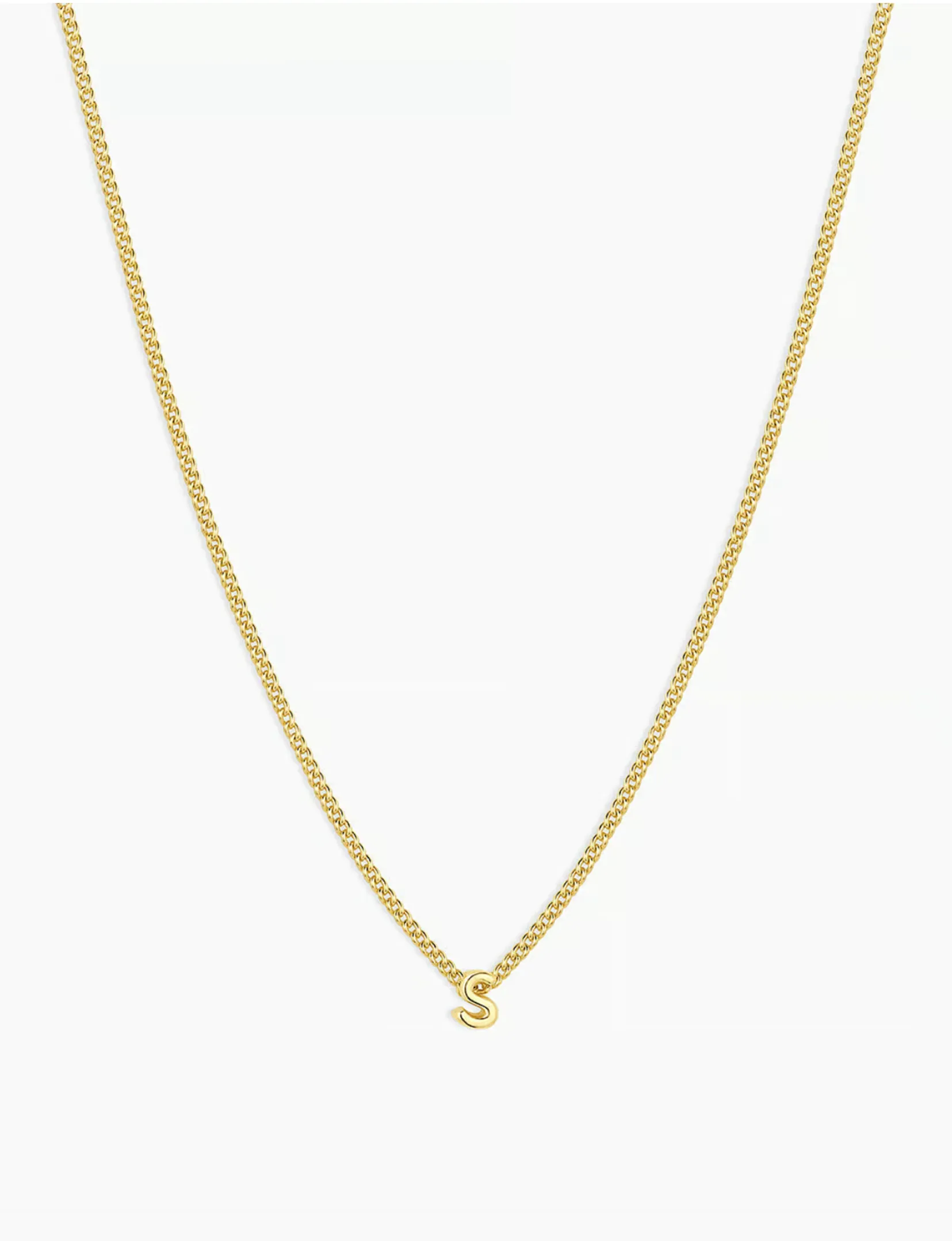 Wilder Mini Alphabet Necklace, Gold Plated