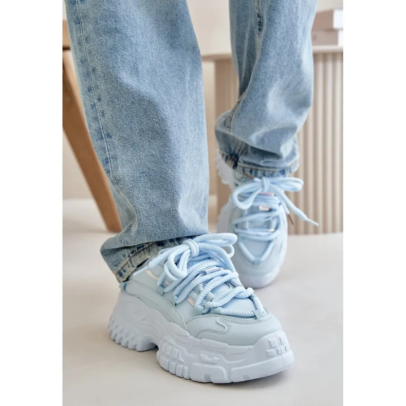 Women's Sneakers With Massive Sole Blue Nevela