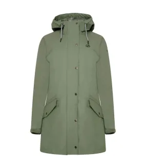 Womens/ladies lambent ii waterproof jacket duck green Dare 2B