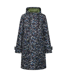 Womens/ladies orla kiely berry bubble longline waterproof jacket blue Regatta