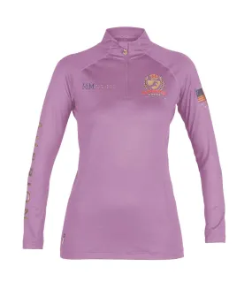 Womens/ladies thermal top mauve Aubrion