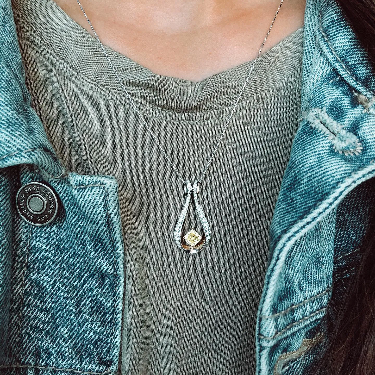 Yellow Diamond Pendant